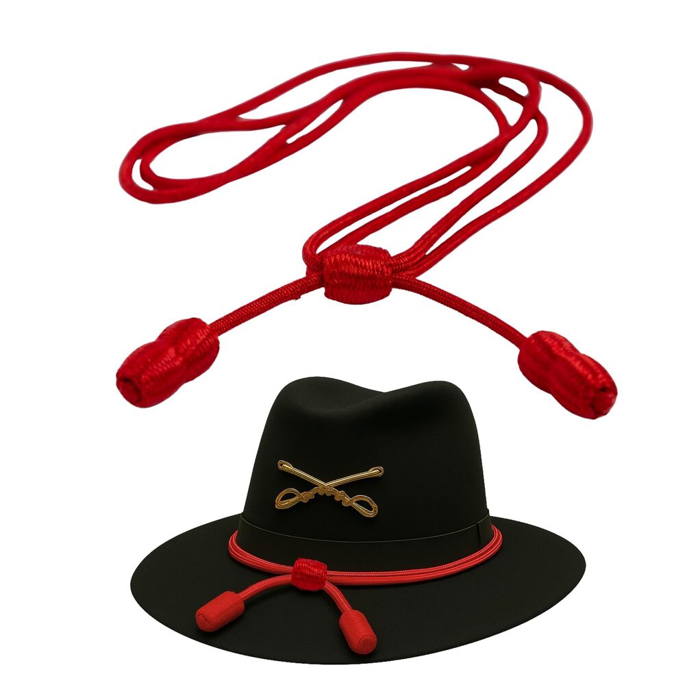 5138 Army Cavalry Adjustable Hat Cord Band Accesory for Army Campaign Hats